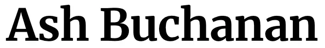 Logo for Ash Buchanan's website