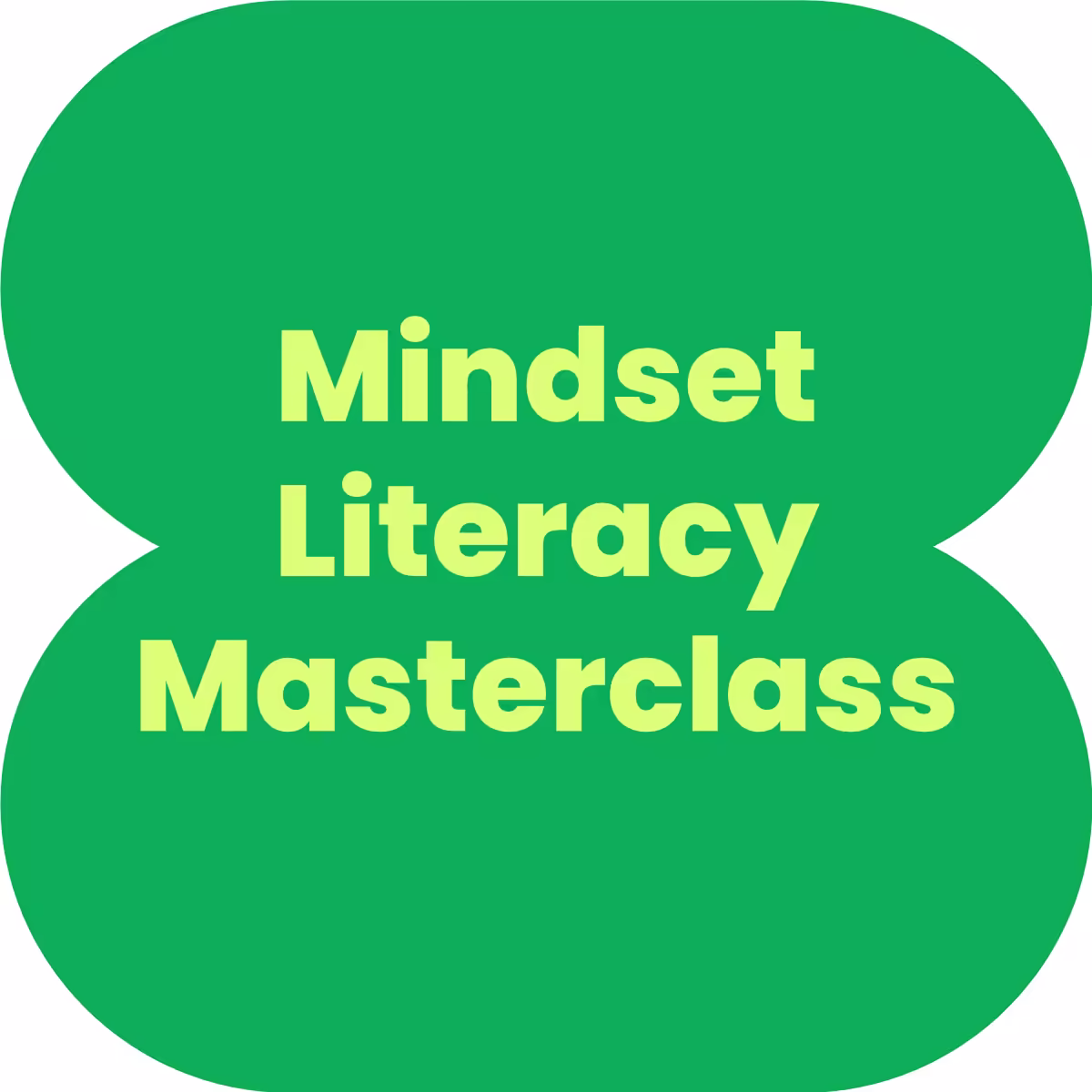 Green mindset literacy masterclass image.
